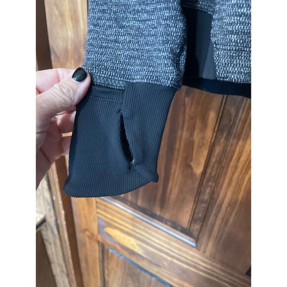 Lululemon Runderful 1/2 Zip Mini Check Pique Black size 6 - Picture 3 of 8